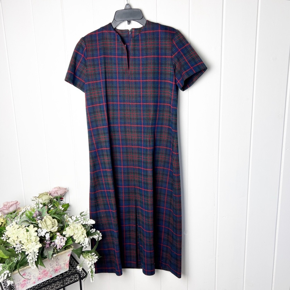 Foulke + Foulke Vintage Plaid Dress